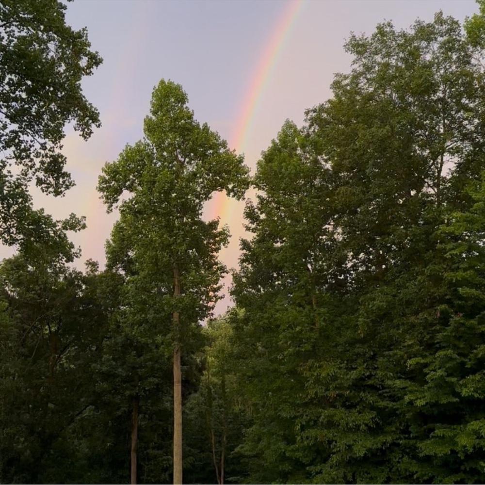 Scenic Nature Photography with Rainbow